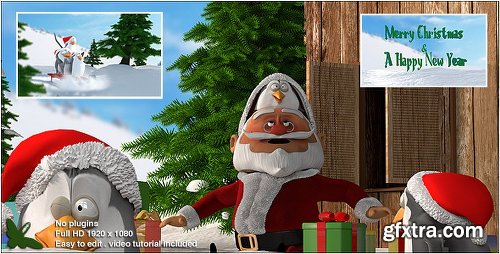 Videohive Christmas Penguins V2 13653477