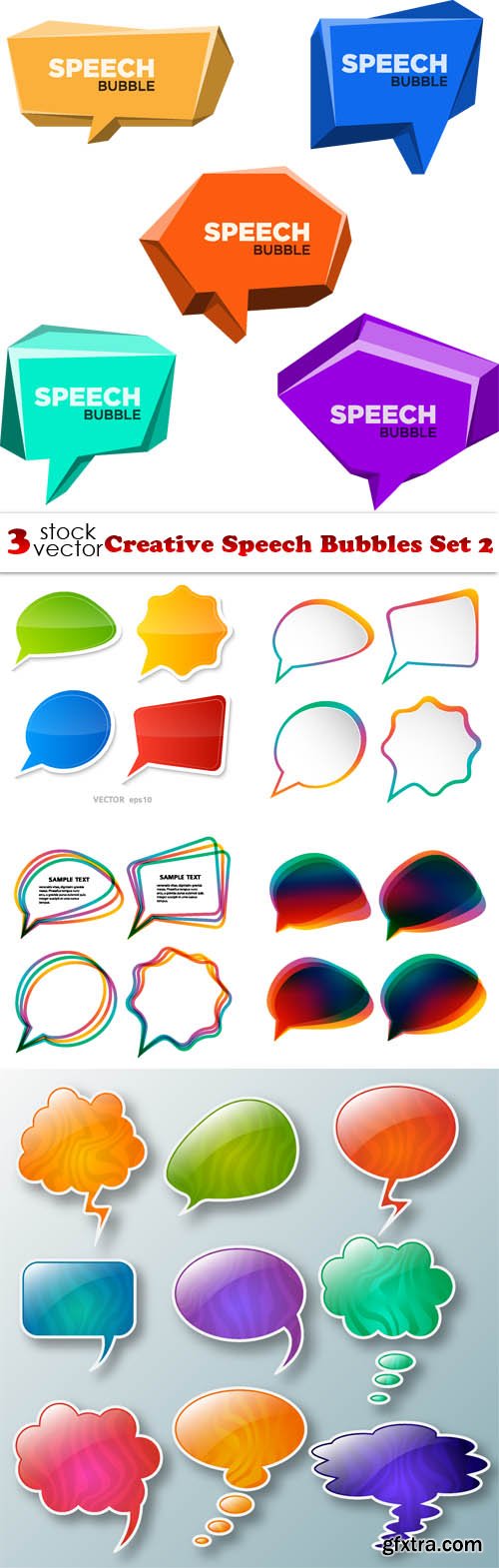 Vectors - Creative Speech Bubbles Set 2