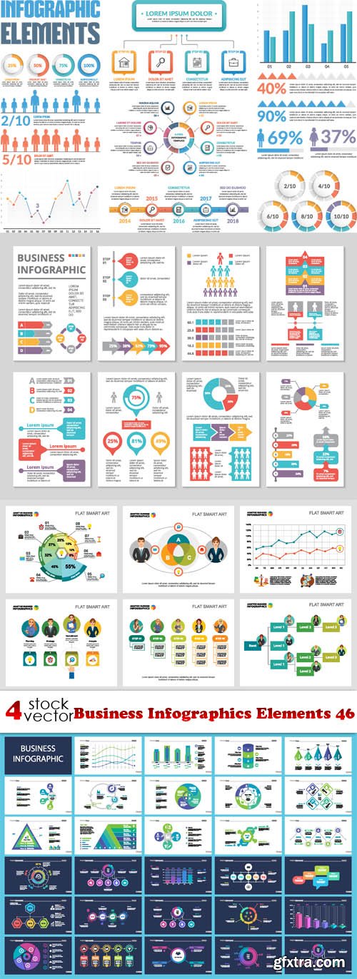 Vectors - Business Infographics Elements 46