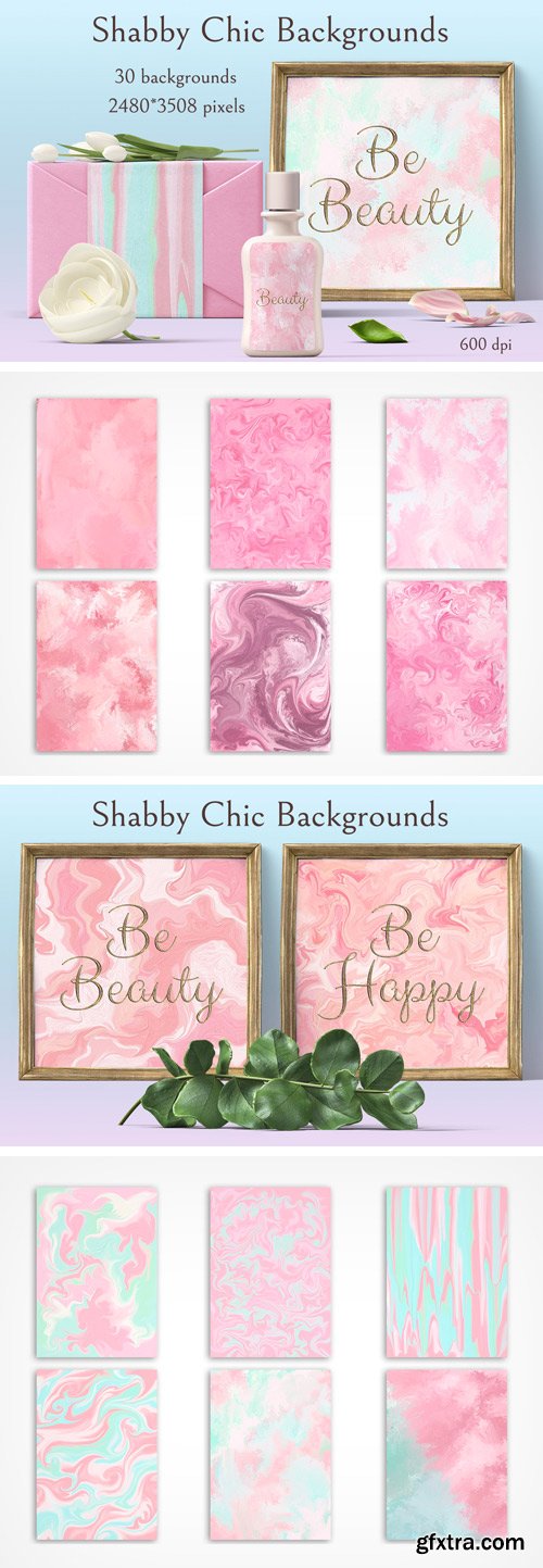 Designbundles - Shabby Chic Backrounds 56599