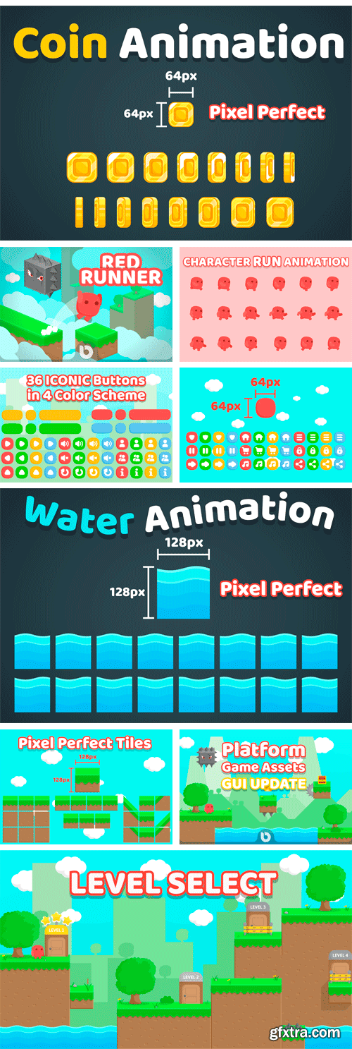 Designbundles - Platform Game Assets + GUI 47906