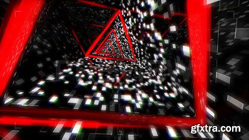 Looped VJ Triangular Light Tunnel 97837