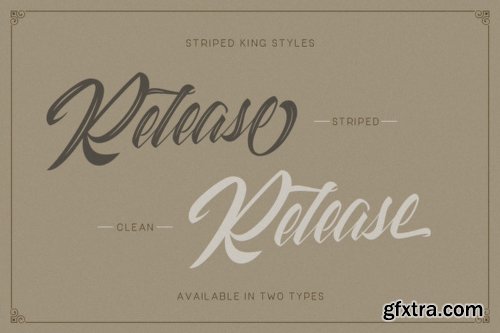 Striped King - 4 Fonts