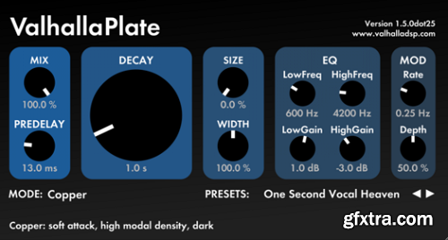 Valhalla DSP ValhallaPlate v1.5.0dot25 MacOSX Incl Patched and Keygen-HEXWARS