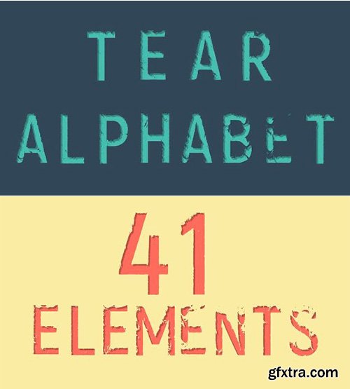 Tear Alphabet - After Effects 98211