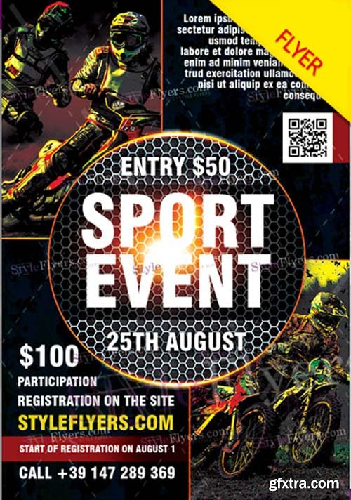 Sport Event V1 2018 Flyer PSD