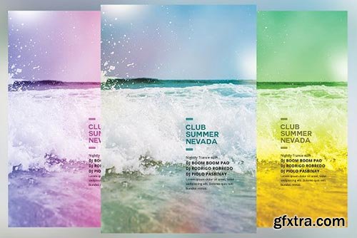 CreativeMarket - Minimal Summer Flyer 2606590