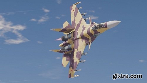 Су-37 Aircraft 3d Model