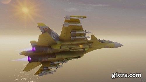 Су-37 Aircraft 3d Model