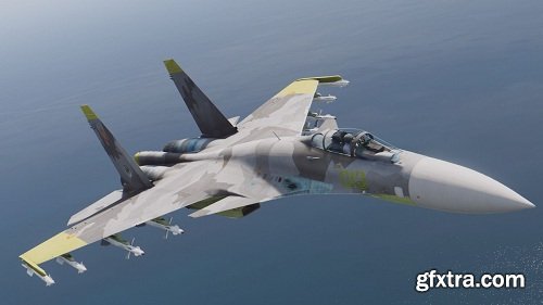 Су-37 Aircraft 3d Model