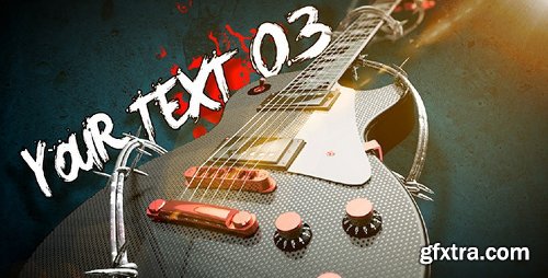 Videohive Rock Guitar Text Opener 3735860