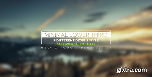 Videohive Minimal Lower Thirds 12237756