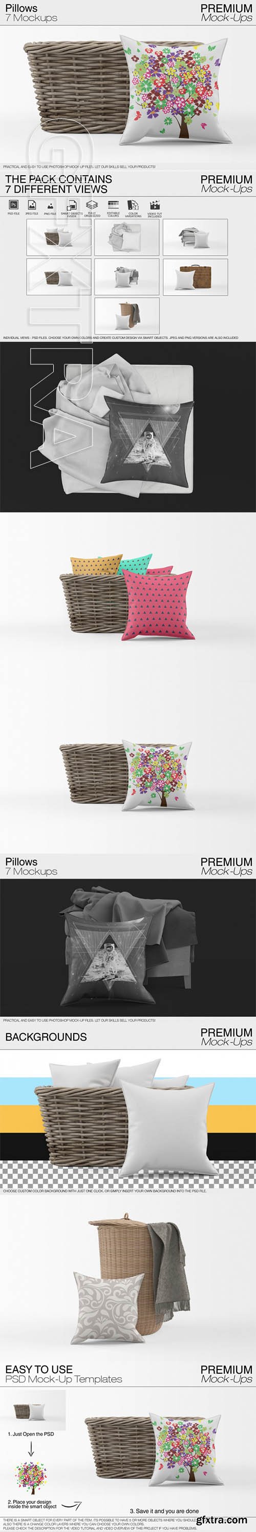 Pillow Mock-ups vol 5