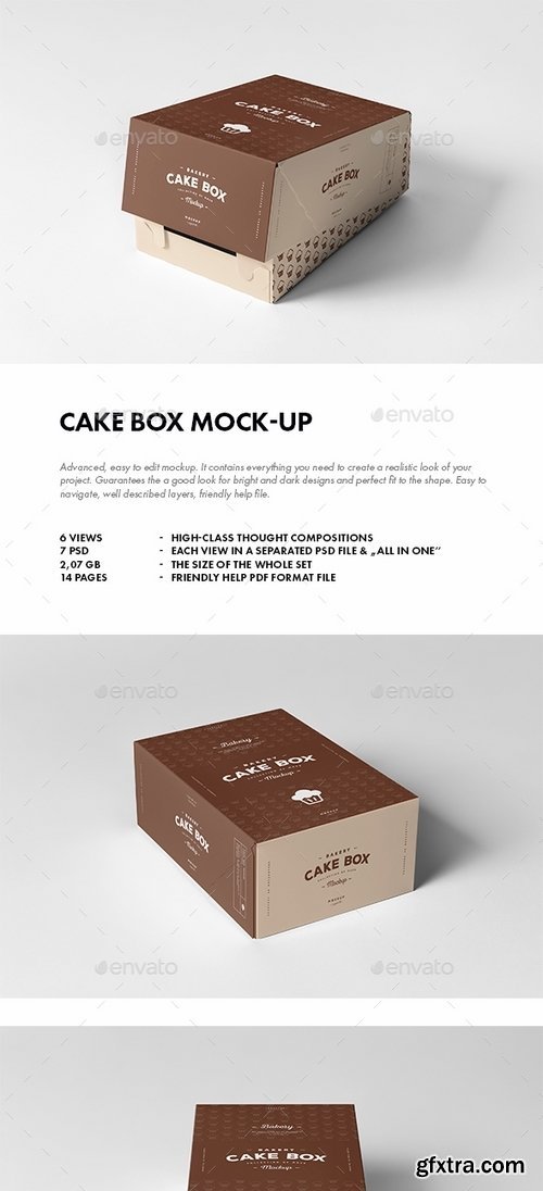 GraphicRiver - Cake Box Mock-up 19422295