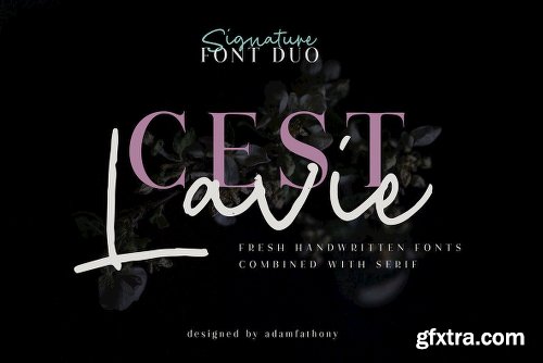 Cest Lavie Font Duo - 2 Fonts