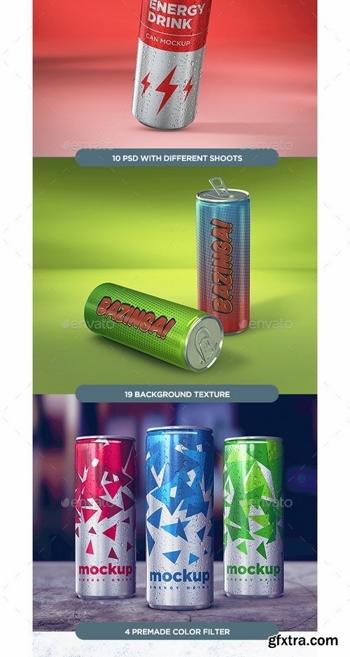 GraphicRiver - Energy Drink Can Mockup vol2 13867675