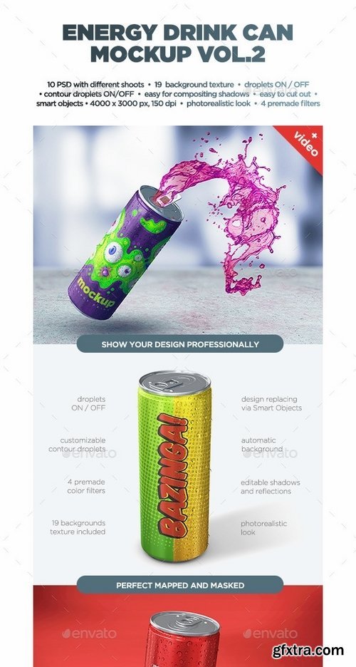 GraphicRiver - Energy Drink Can Mockup vol2 13867675