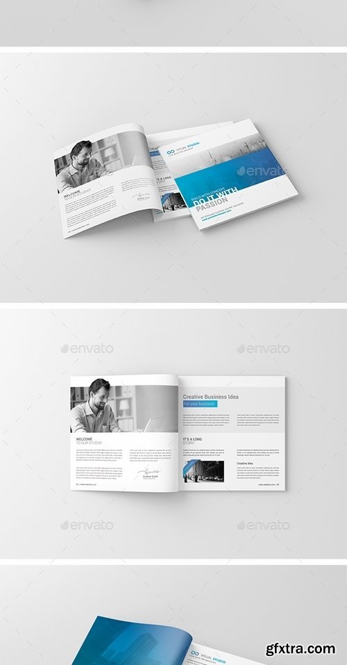 GraphicRiver - Square Magazine  Brochure Mockup 13901385