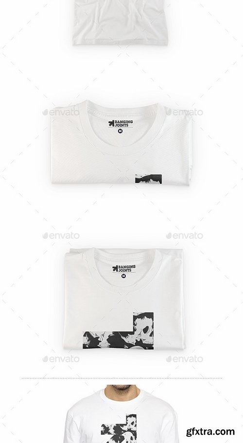 GraphicRiver - White T-Shirt Presentation Mockup 14023620