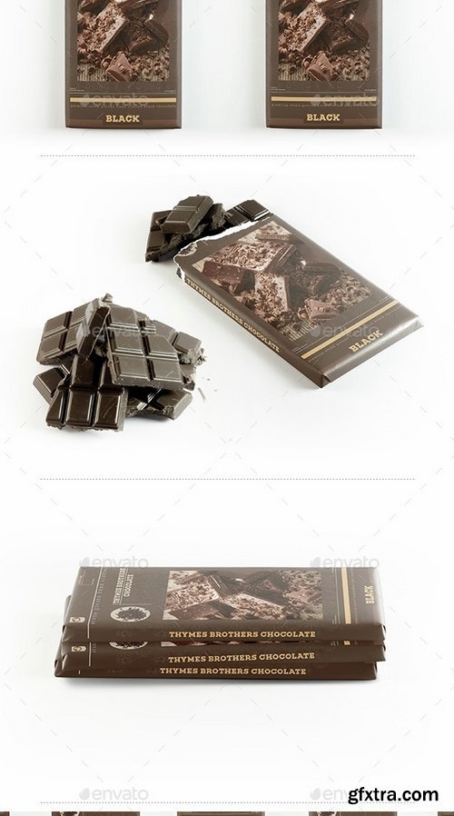 GraphicRiver - Chocolate Bar Packaging Mockup 1543391