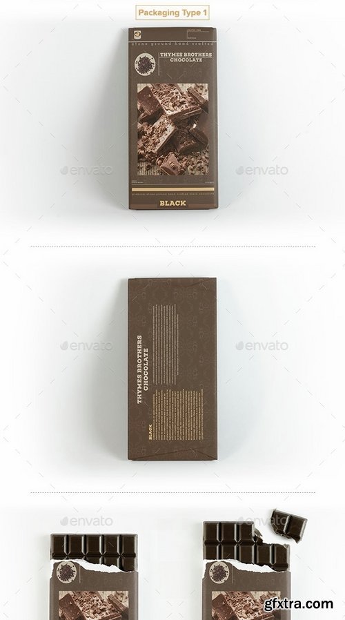 GraphicRiver - Chocolate Bar Packaging Mockup 1543391