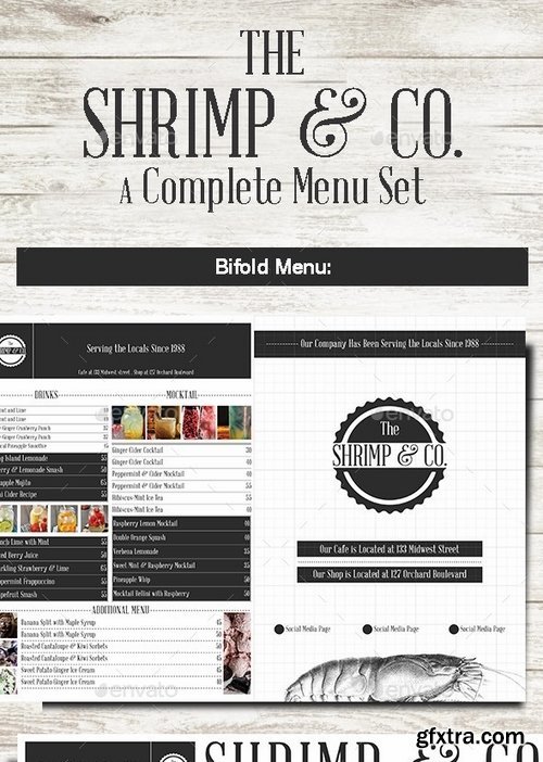 GraphicRiver - Shrimp & Co Menu Set 10278445