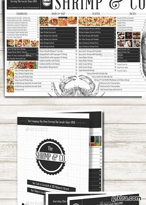 GraphicRiver - Shrimp & Co Menu Set 10278445