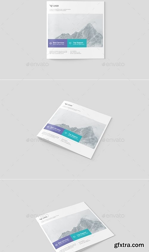 GraphicRiver - Square Brochure Catalog Mock-Up 19416453