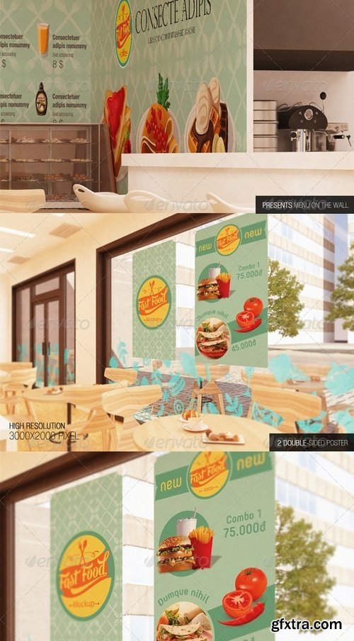 GraphicRiver - The Mockup Branding For Fast Food Outlets by 740848