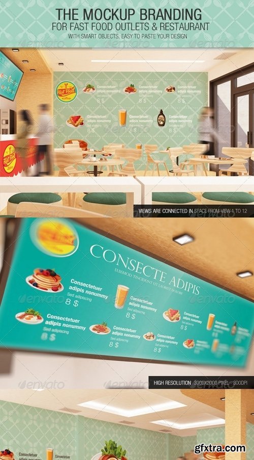 GraphicRiver - The Mockup Branding For Fast Food Outlets by 740848