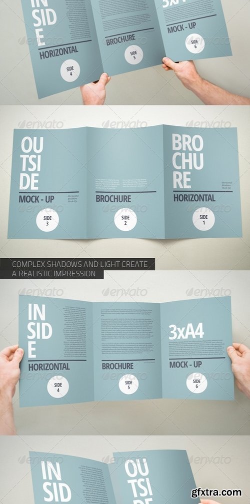 GraphicRiver - 3xA4 Brochure Mock-up 2367577