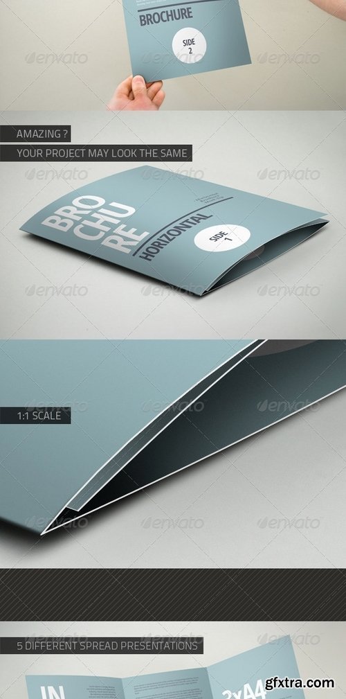 GraphicRiver - 3xA4 Brochure Mock-up 2367577