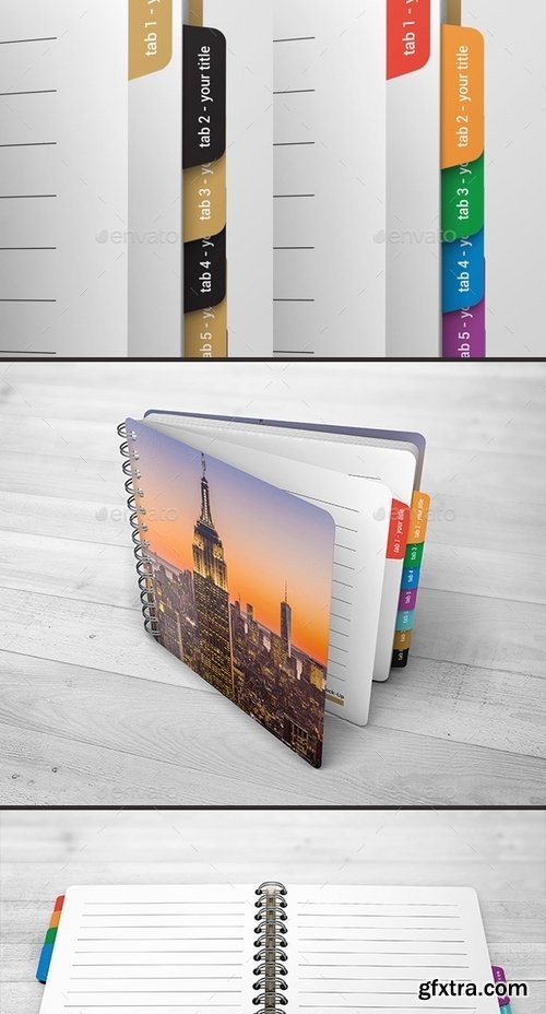 GraphicRiver - Spiral Book Mock-Up 19551434