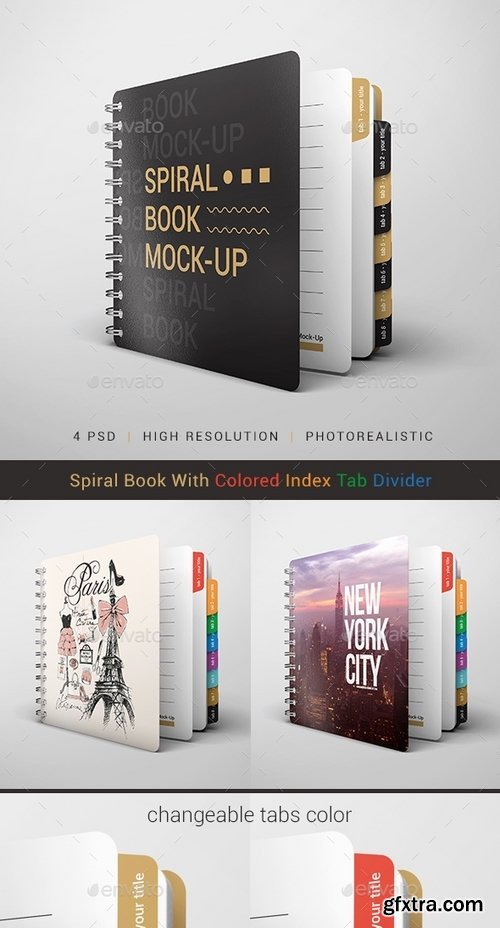 GraphicRiver - Spiral Book Mock-Up 19551434