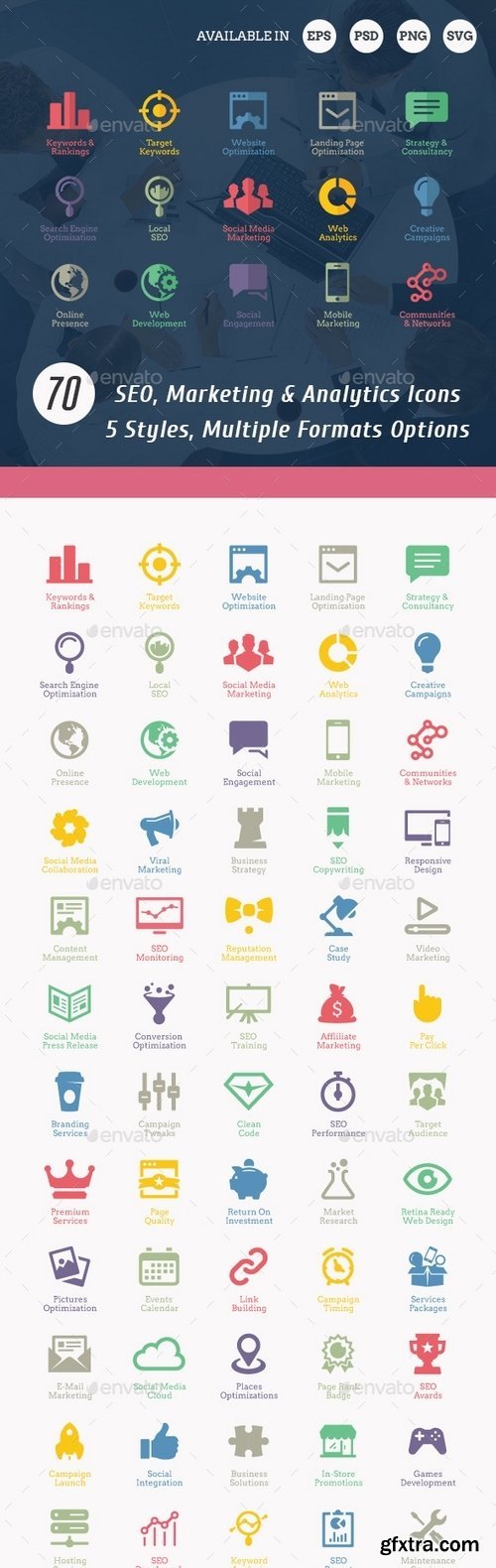 GraphicRiver - SEO Icons 3000523