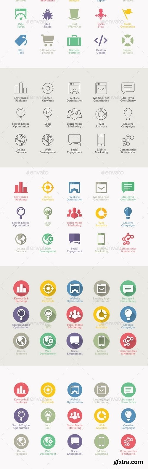 GraphicRiver - SEO Icons 3000523