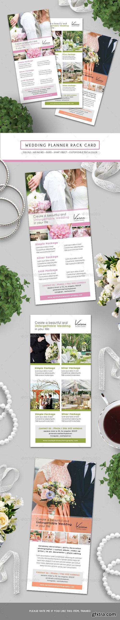 Graphicriver - Wedding Planner Rack Card 15894397