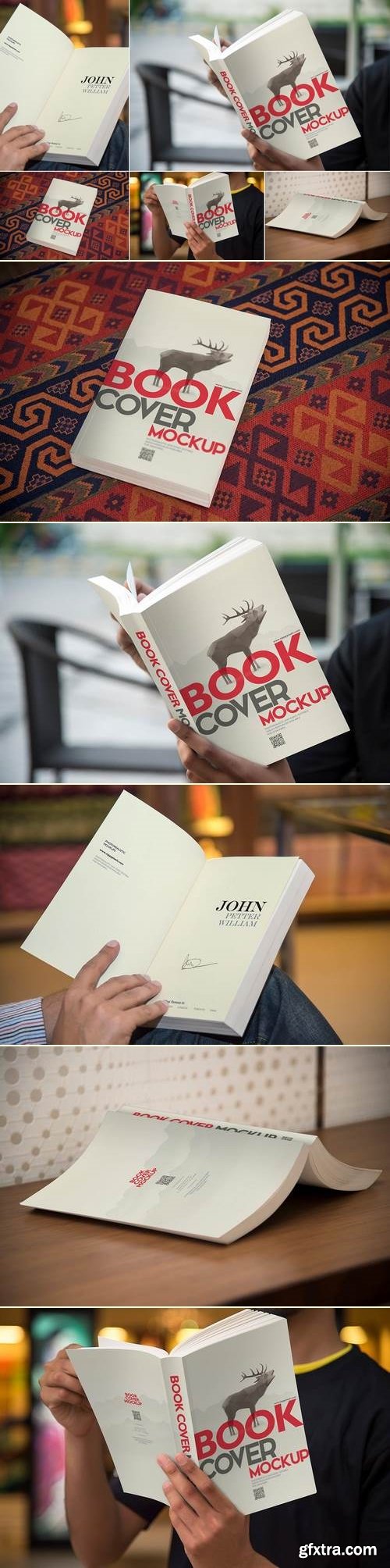 Digest Size Book Mockups