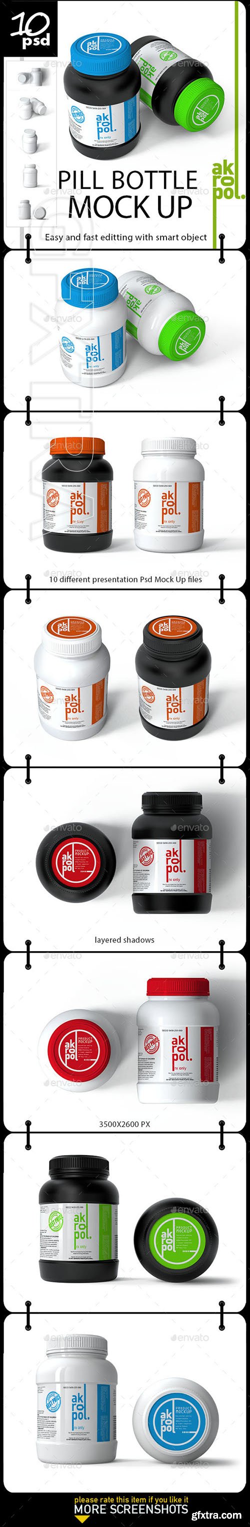 GraphicRiver - Pill Bottles Mock-up 22323796