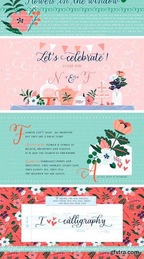 Looking Flowers Font Family