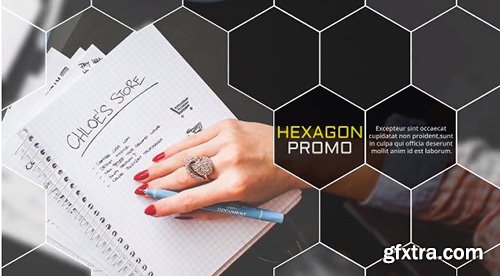 Elegant Hexagon Slideshow - Premiere Pro Templates 95024