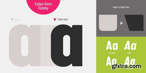 Calps Sans Font Family - 36 Fonts