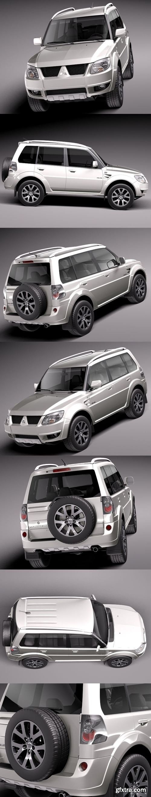 Mitsubishi Pajero TR4 2010 3d Model