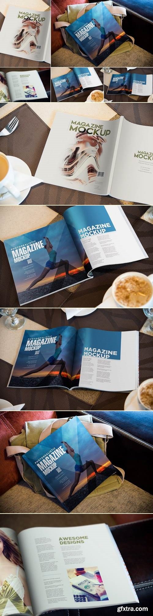 Square Fashion Magazine Mockup