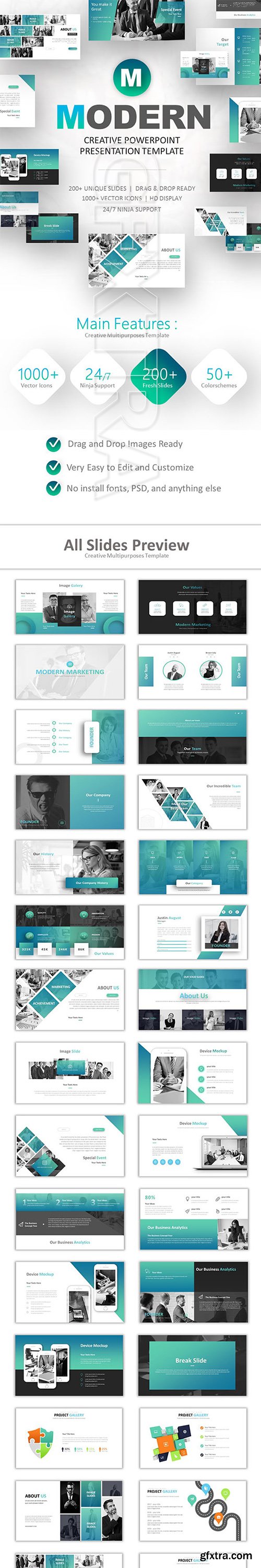 GraphicRiver - Modern Marketing Powerpoint 22308721