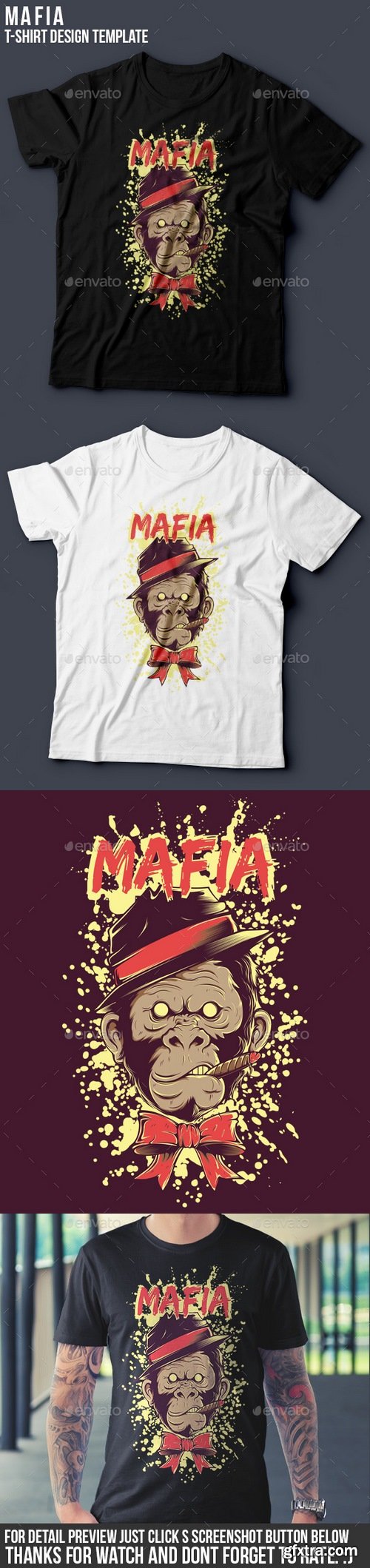 Graphicriver - Mafia T-shirt Template 10881066