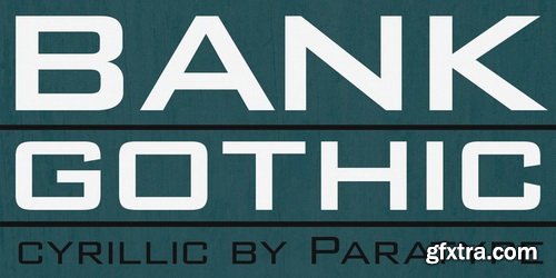 Bank Gothic Font Family