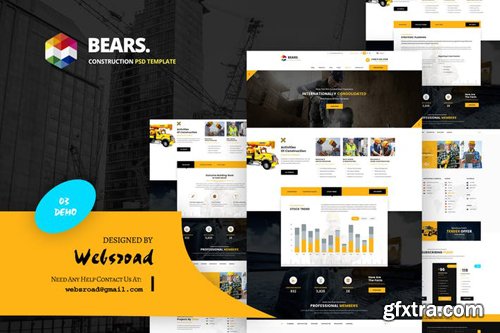 Bear's - Construction PSD Template