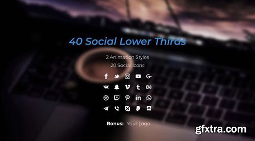 Social Lower Thirds - After Effects 93442