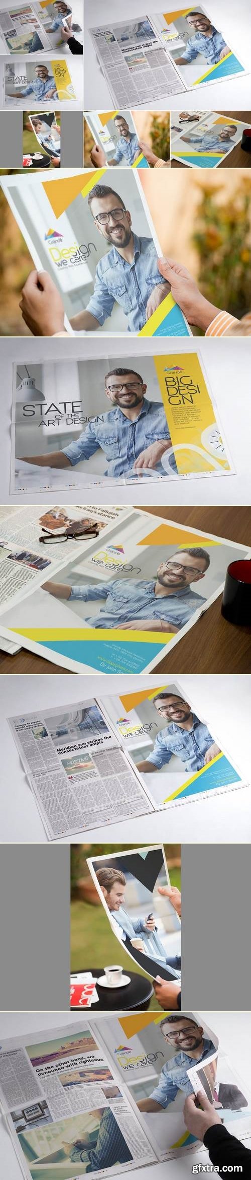 Full Page Newspaper Mockups